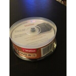 Imation 25 Discs DVD-R 16x 2hr - New